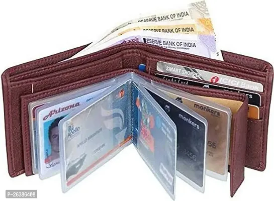 Comfortable Short Length Self Design Two Fold Wallet For Men-thumb0