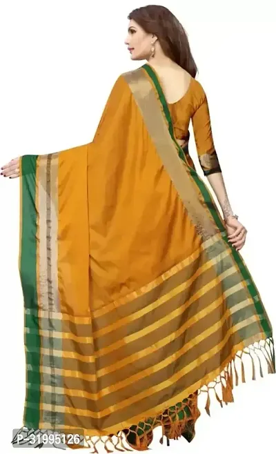 Stylish Brown Art Silk Saree With Blouse Piece For Women-thumb2