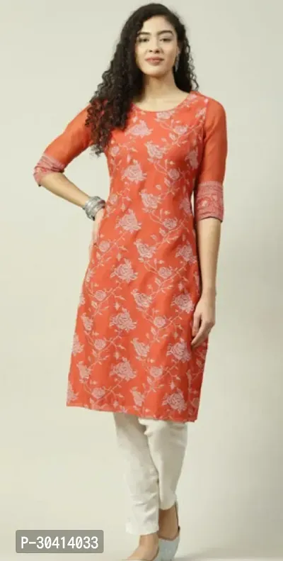 Fancy Crepe Printed Kurtas For Women-thumb0