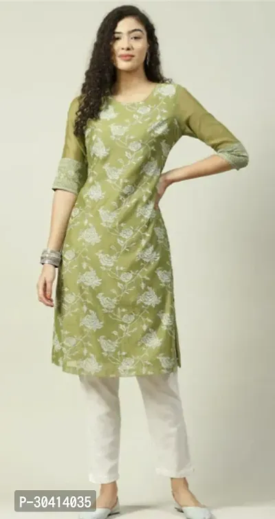 Fancy Crepe Printed Kurtas For Women-thumb0