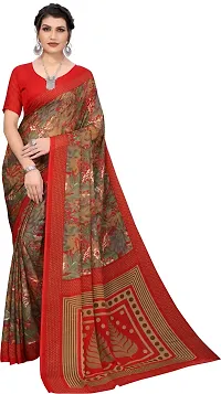 Stylish Multicoloured Georgette Saree With Blouse Piece For Women Pack Of 2-thumb1