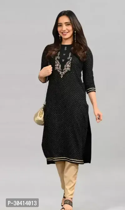 Fancy Crepe Printed Kurtas For Women-thumb0