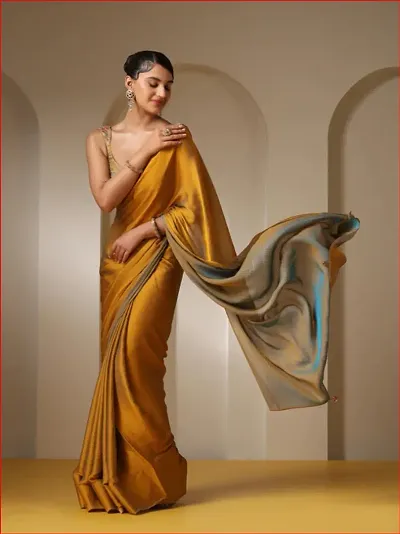 Elegant Art Silk Saree with Blouse piece 