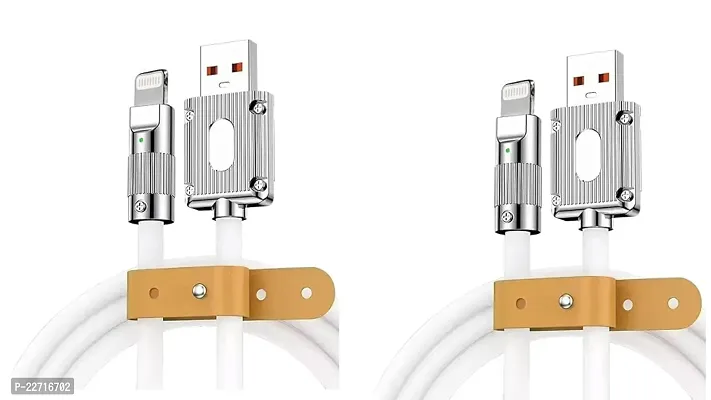 Classic Fast-Charging USB Cable for Mobile Devices Pack Of 2