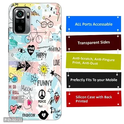 Redmi Note 10S Back Cover Designer Printed Soft Case-thumb3