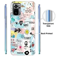 Redmi Note 10S Back Cover Designer Printed Soft Case-thumb1