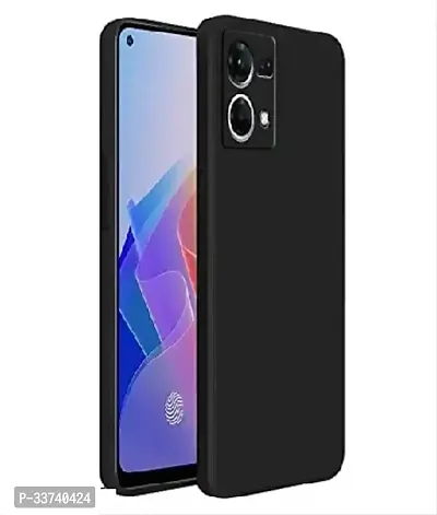 Oppo F21 Pro 4G / Reno 7 4G Silicone Soft Back Cover Case black-thumb0