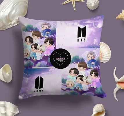 Kpop BTS Bangtan Boys Printed Pattern Printed Pattern Rectangle Throw Pillow  Case Sofa Car Bedroom Bed Pillow Cushion Cover Bedroom Decor