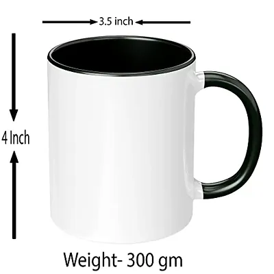 Black Printed Magic Mug, For Gift, Size: 4 Inch