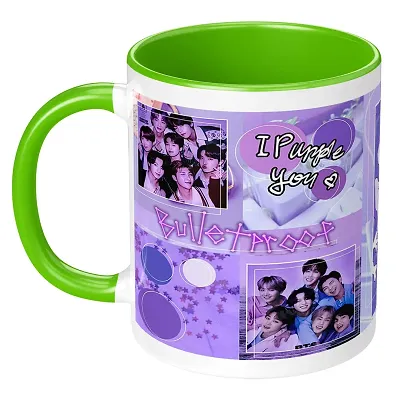 Buy TrendoPrint Bts Printed Ceramic Tea, Milk And Coffee Mug/Cup (White, 11  Oz, 350Ml) Return Gifts For Girls, Kids, Boys & Loving Ones_(Mg-01), 350  Milliliter Online at Low Prices in India 