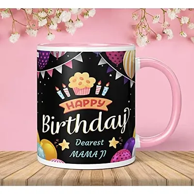 TrendoPrint Printed Mama Ji Microwave Safe Coffee Mug 350ml with Greeting  Card  Best Gift Idea