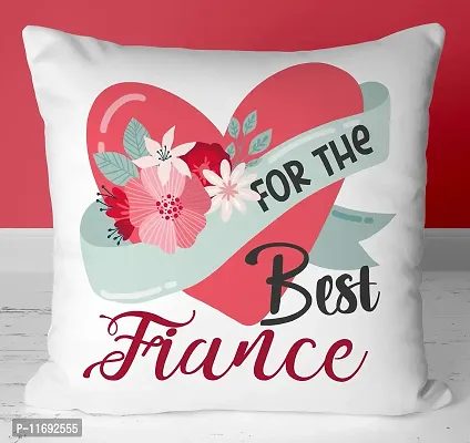 NH10 DESIGNS For The Best Fiance Printed Satin Cushion Cover With Filler (12x12) Text Quote Family Name Printed Cushion For Fiance Birthday Gift For Fiance Engagement Gift For Fiance Cushion Gift For Fiance Printed Cushion (Black) (FTBBC1 53)-thumb0