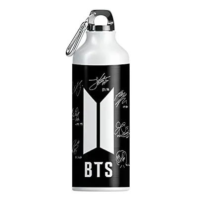 NH10 DESIGNS BTS Sipper Water Bottle Cup Keychain Combo Set For