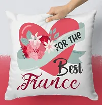 NH10 DESIGNS For The Best Fiance Printed Satin Cushion Cover With Filler (12x12) Text Quote Family Name Printed Cushion For Fiance Birthday Gift For Fiance Engagement Gift For Fiance Cushion Gift For Fiance Printed Cushion (Black) (FTBBC1 53)-thumb1