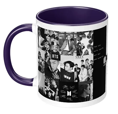 BTS Mug,bts Fan Gift, Introvert Bts Coffee Cup, Introvered but Willing to  Discuss, Bts 2 Tone Mug, Gift for Bts Fan, Korean Music Fan Gift 