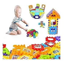 My Happy House Building Blocks Toys for Kids, Boys  Girls with Attractive Windows and Smooth Rounded Edges (Multi, 72 Blocks + 35 Windows, for Age 3+ Years)-thumb2
