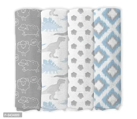 Fancy New Born Baby Blankets Pack Of 4