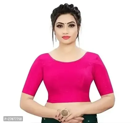 Designer Pink Lycra Blouses For Women