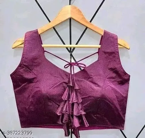 Plain Stitched Blouse for All the Georgeous Lady