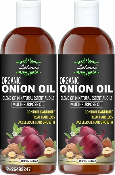 Onion Hair Oil - 100 Ml With 14 Essential Oils, Onion Hair Oil For Hair Growth-thumb0