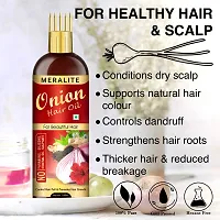 Onion Hair Oil - With Comb Applicator - Controls Hair Fall - No Mineral Oil, Silicones, Cooking Oil And Synthetic Fragrance-thumb3