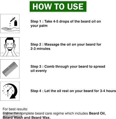 Beard Growth Oil For Men 100 Per Cent Natural Essential Oils-thumb3