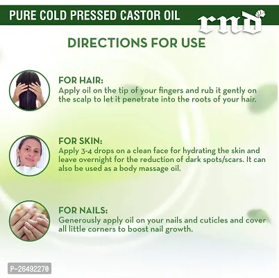 Cold Pressed Castor Oil For Hair Growth |100Per Pure And Organic-thumb5