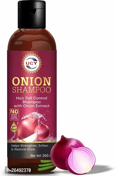 Onion Shampoo For Hair Fall Control Shampoo With Onion Extract - Helps Strenghthen, Soften And Restore Shine
