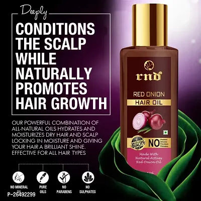 Red Onion Hair Oil With Keratin Protein Booster, Nourishes Hair Follicles, Anti - Hair Loss, Regrowth-thumb4