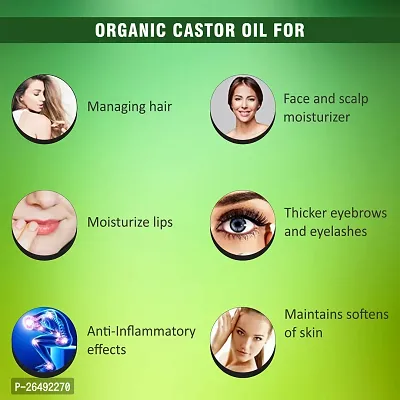 Cold Pressed Castor Oil For Hair Growth |100Per Pure And Organic-thumb3