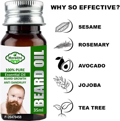 Beard Growth Oil For Men 100 Per Cent Natural Essential Oils-thumb2