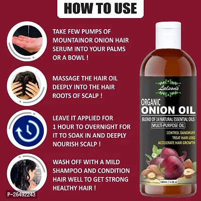 Onion Hair Oil - 100 Ml With 14 Essential Oils, Onion Hair Oil For Hair Growth-thumb4