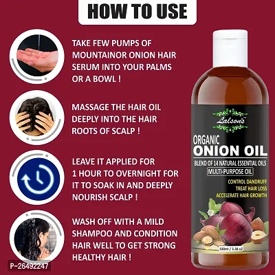 Onion Hair Oil - 100 Ml With 14 Essential Oils, Onion Hair Oil For Hair Growth-thumb4