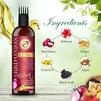 Onion Hair Oil For Hair Growth With Onion And Black Seed For Hair Fall Control - Pack Of 2-thumb3