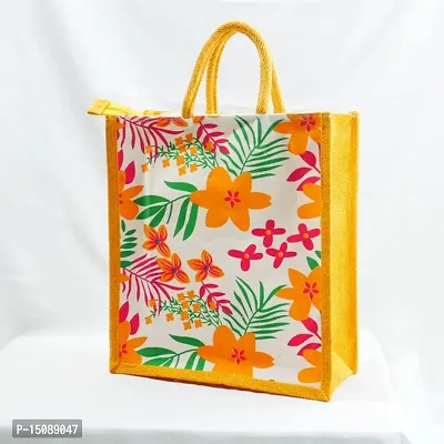 Stylish Jute Printed Tote Bags