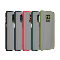 MLE Ultra Hybrid Silicon Rubberized Matte Hard Smoke Back Cover Case for Infinix Hot 10s (Dark Green)-thumb2