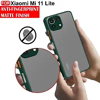 MLE Xiaomi 11 Lite NE 5G / Mi 11 Lite Back Cover Smoke Case | Camera Bump Protection Frosted Matte | 360 Degree Shockproof Anti-Drop for Xiaomi 11 Lite NE 5G / Mi 11 Lite (Green)-thumb4