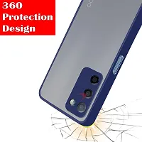 MLE Oppo A53s 5G (2021) Back Cover Smoke Case | Camera Bump Protection Frosted Matte | 360 Degree Shockproof Anti-Drop for Oppo A53s 5G (2021) (Blue)-thumb2