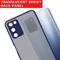 MLE Oppo A53s 5G (2021) Back Cover Smoke Case | Camera Bump Protection Frosted Matte | 360 Degree Shockproof Anti-Drop for Oppo A53s 5G (2021) (Blue)-thumb1