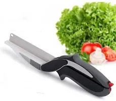 Stylish Clever Cutter  2 In 1 Kitchen Knife And Chopping-thumb1