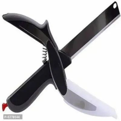 Stylish Clever Cutter  2 In 1 Kitchen Knife And Chopping-thumb0