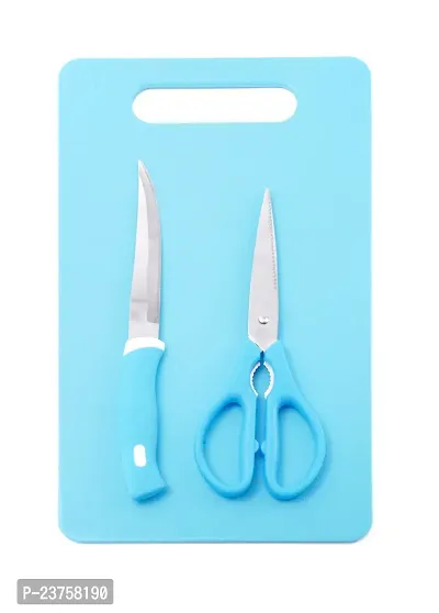 PRAMUKH Stylish Chopping Board  Scissor  Knife-thumb0
