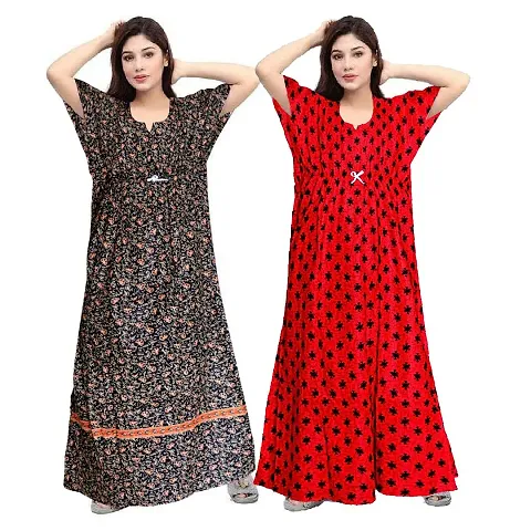 Hot Selling pure cotton nighties & nightdresses Women's Nightwear 