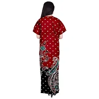 Hoorain Enterprises 100% Cotton Kaftan for Women || Long Length Printed Nighty/Kaftan/Maxi/Night Gown/Night Dress/Nightwear Inner  Sleepwear for Women's (Combo Pack of 2)-thumb2