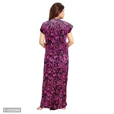 Hoorain Enterprises 100% Cotton Kaftan for Women || Long Length Printed Nighty/Kaftan/Maxi/Night Gown/Night Dress/Nightwear Inner  Sleepwear for Women's (Combo Pack of 2)-thumb3