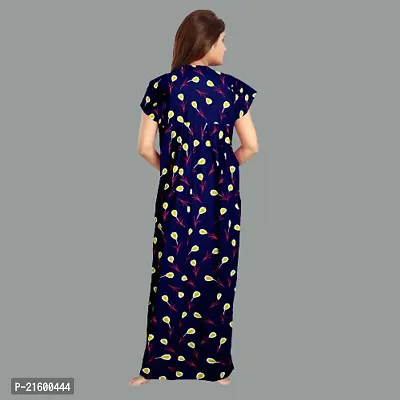 Comfortable Green Cotton Nightdress For Women Pack Of 2-thumb3