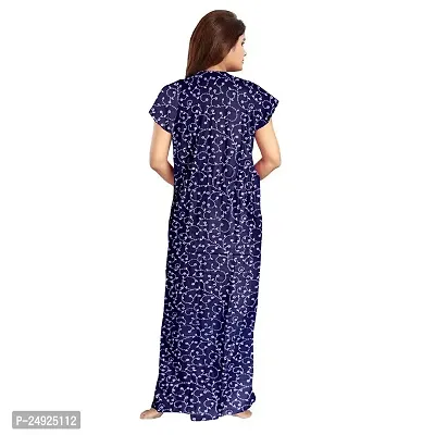 HOORANI Enterprises 100% Cotton Nighty for Women || Long Length Printed Nighty/Maxi/Night Gown/Night Dress/Nightwear Inner  Sleepwear for Women's (Combo Pack of 2)-thumb3