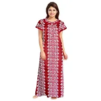 Comfortable Multicoloured Cotton Nightdress For Women-thumb3