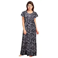 Comfortable Multicoloured Cotton Nightdress For Women-thumb3