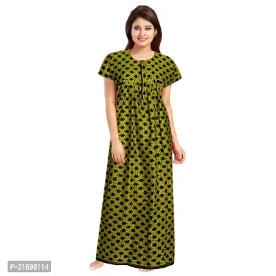 Comfortable Multicoloured Cotton Nightdress For Women-thumb2